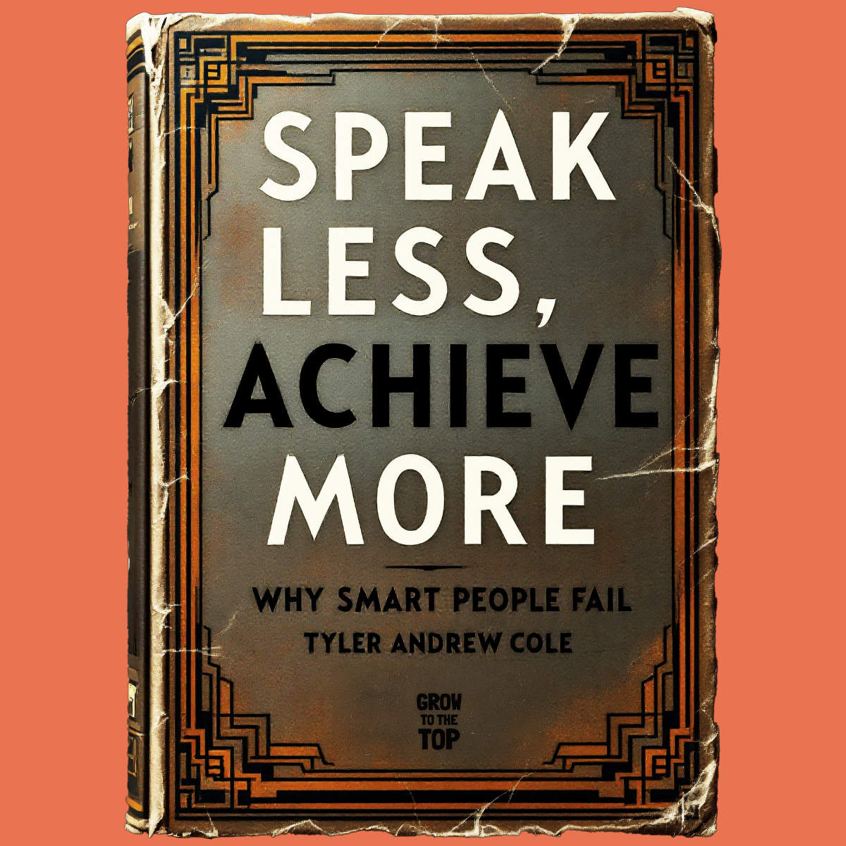 Cover image of Speak Less, Achieve More: Why Smart People Fail by Tyler Andrew Cole - published by Grow To The Top