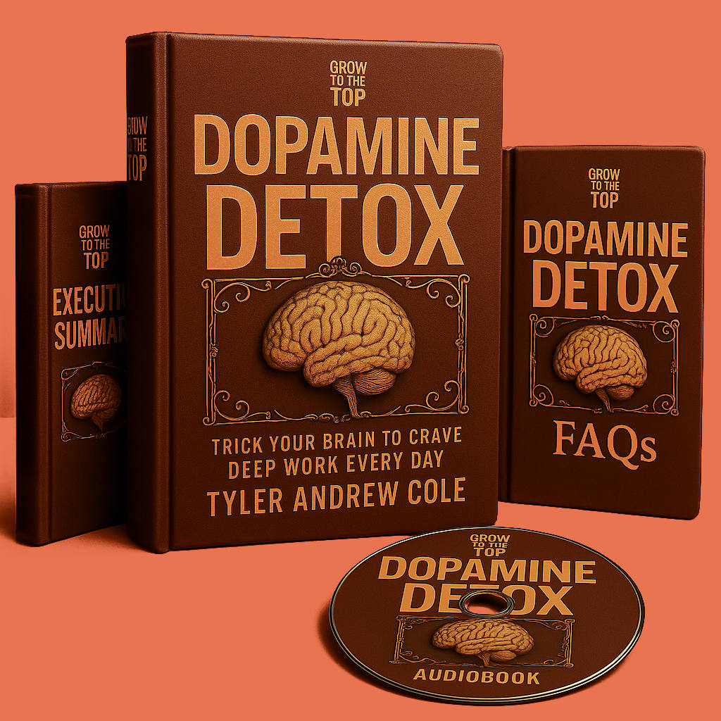 Cover image of Dopamine Detox: Trick Your Brain To Crave Deep Work Every Day by Tyler Andrew Cole - published by Grow To The Top