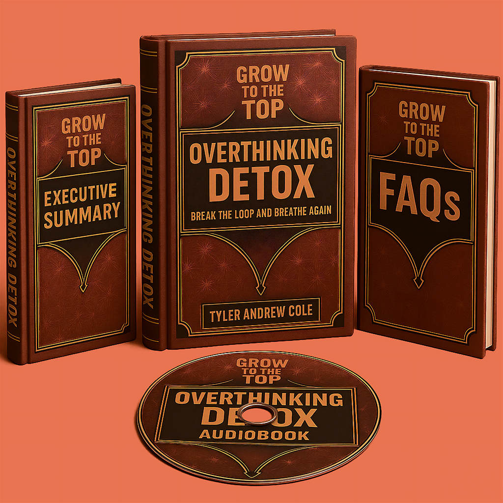 Cover image of Overthinking Detox: Break The Loop And Breathe Again by Tyler Andrew Cole - published by Grow To The Top
