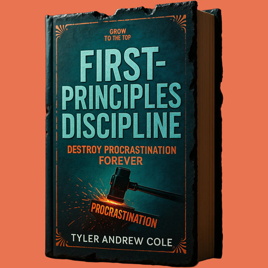 Cover image of First-Principles Discipline: Destroy Procrastination Forever by Tyler Andrew Cole - published by Grow To The Top
