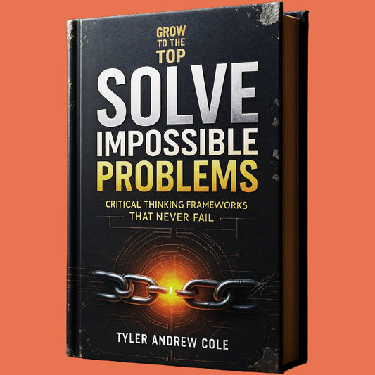 Cover image of Solve Impossible Problems: Critical Thinking Frameworks that Never Fail by Tyler Andrew Cole - published by Grow To The Top
