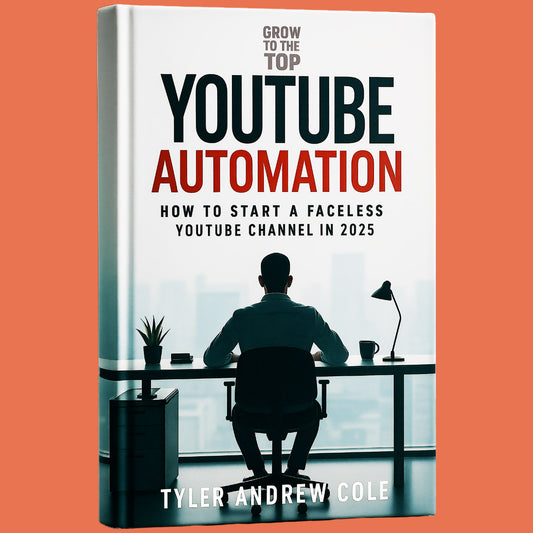 Cover image of YouTube Automation: How to Start a Faceless YouTube Channel in 2025 by Tyler Andrew Cole - published by Grow To The Top