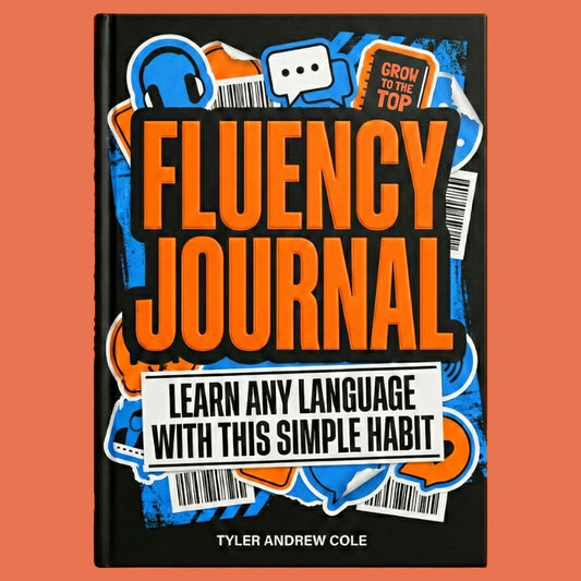 Cover image of Fluency Journal: Learn ANY Language With This Simple Habit by Tyler Andrew Cole - published by Grow To The Top