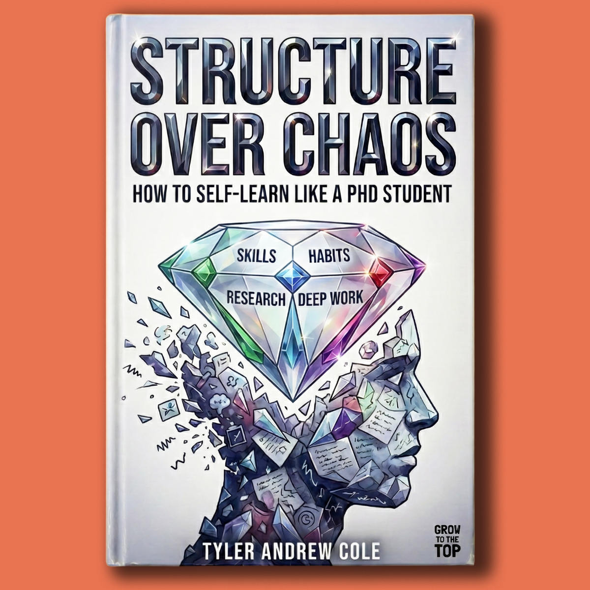 Cover image of Structure Over Chaos: How to Self-Learn Like a PhD Student by Tyler Andrew Cole - published by Grow To The Top
