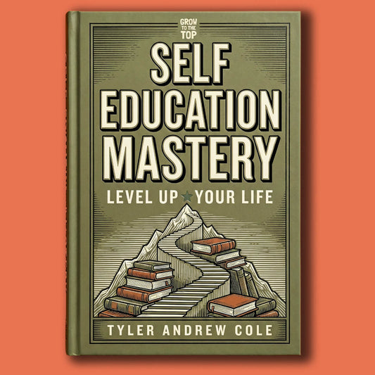 Cover image of Self Education Mastery: Level Up Your Life by Tyler Andrew Cole - published by Grow To The Top