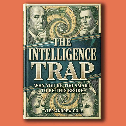 Cover image of The Intelligence Trap: Why You're Too Smart to Be This Broke by Tyler Andrew Cole - published by Grow To The Top