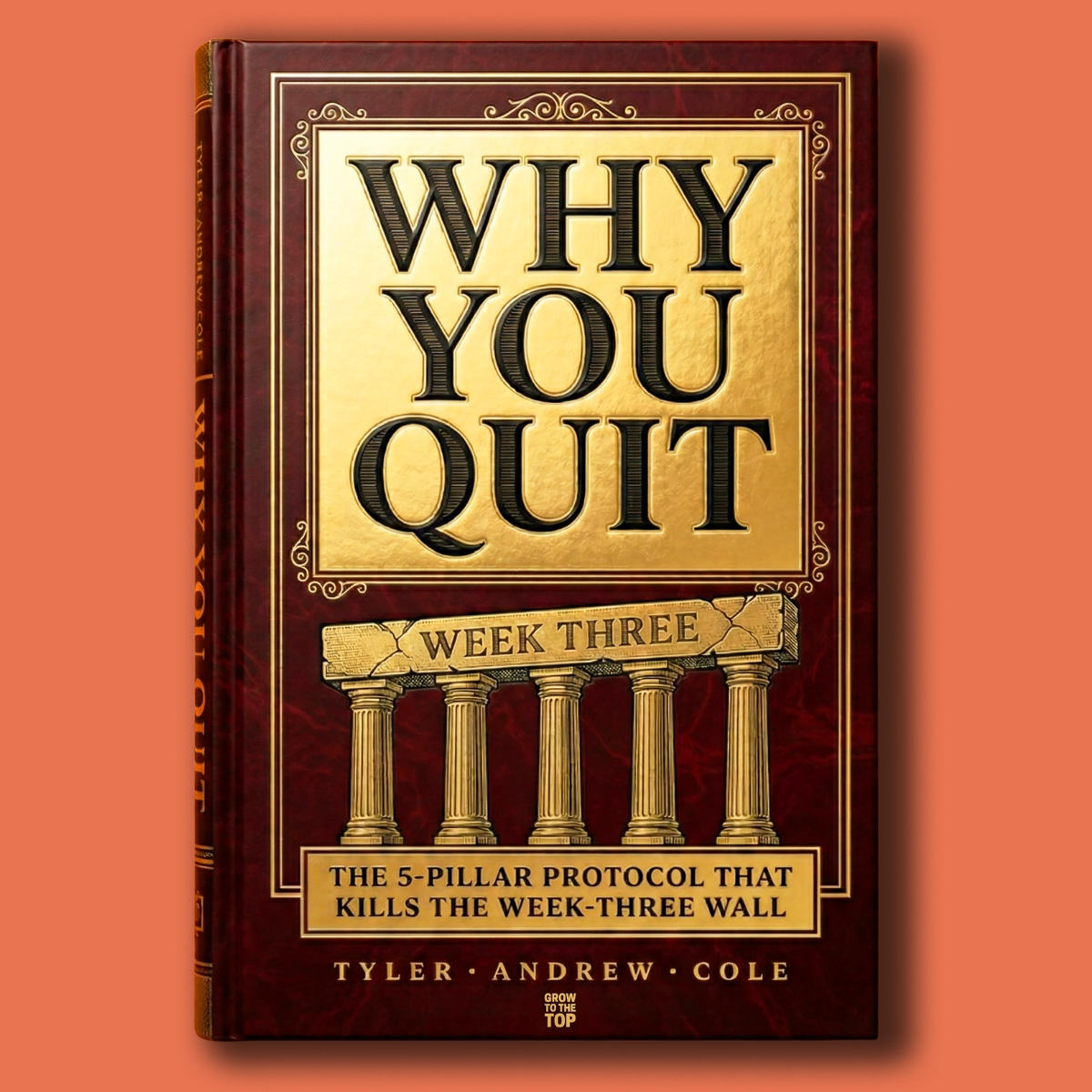 Cover image of Why You Quit: The 5-Pillar Protocol That Kills the Week-Three Wall by Tyler Andrew Cole - published by Grow To The Top